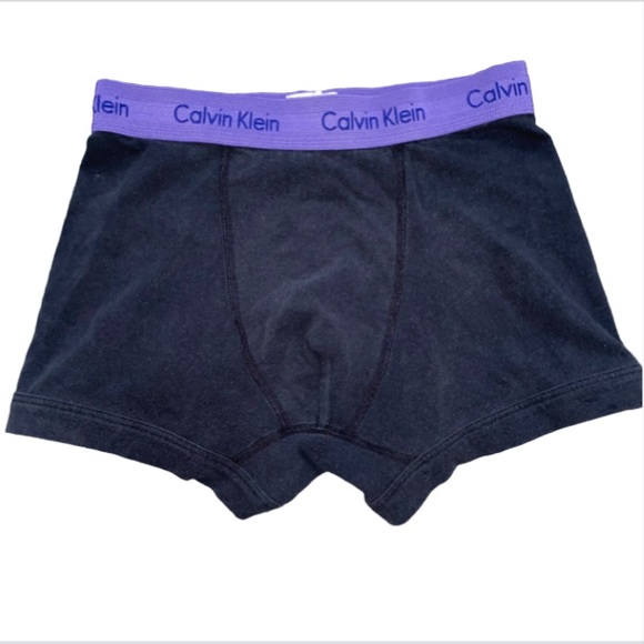 Calvin Klein Underwear Other - Calvin Klein Cotton Stretch Boxer Briefs Purple Logo Waistband Men’s Small Black